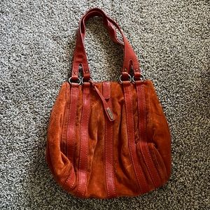 Y2K Suade and leather MIU MIU handbag